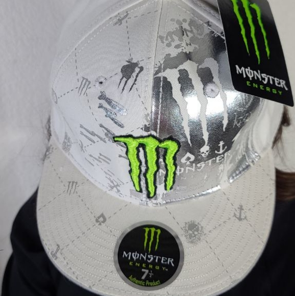 monster Other - MONSTER Energy drink hat white silver rare